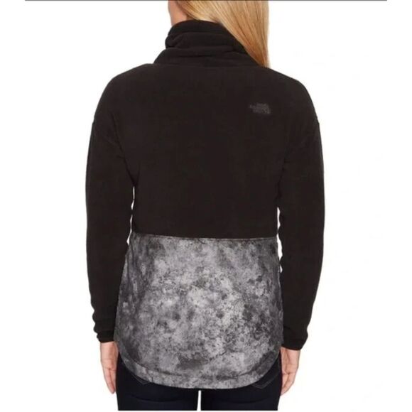 The North Face Womens Riit Sherpa Fleece Cowl Neck Pullover, Black/Gray, Size M - Picture 2 of 11